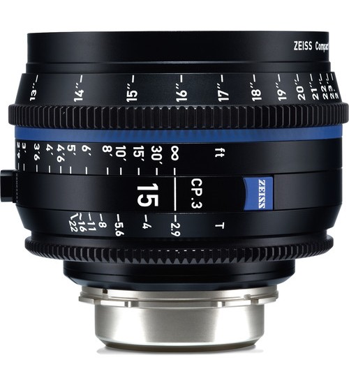 Carl Zeiss CP.3 15mm T2.9 Compact Prime Lens (Canon EF Mount, Feet)